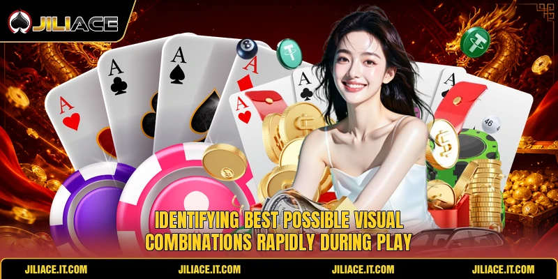 Identifying best possible visual combinations rapidly during play