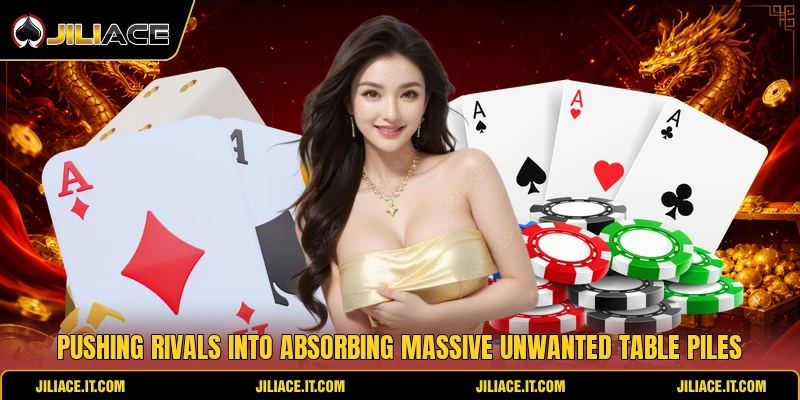 Pushing rivals into absorbing massive unwanted table piles